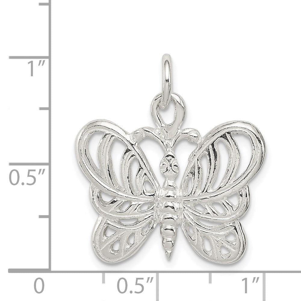 Sterlingsilber Schmetterling Charm