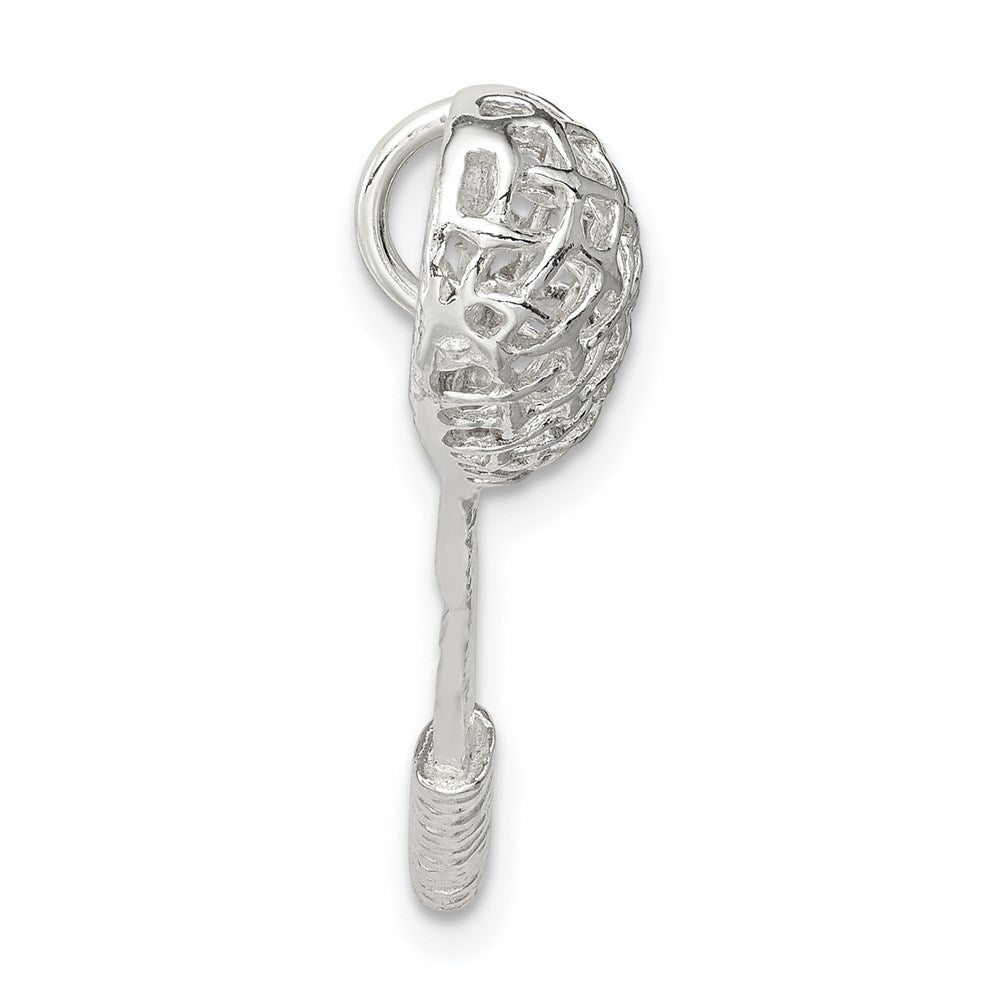 Sterlingsilber Poliert Lacrosse Anhänger