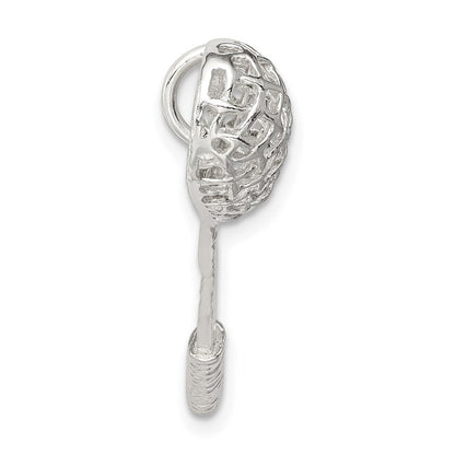 Sterlingsilber Poliert Lacrosse Anhänger