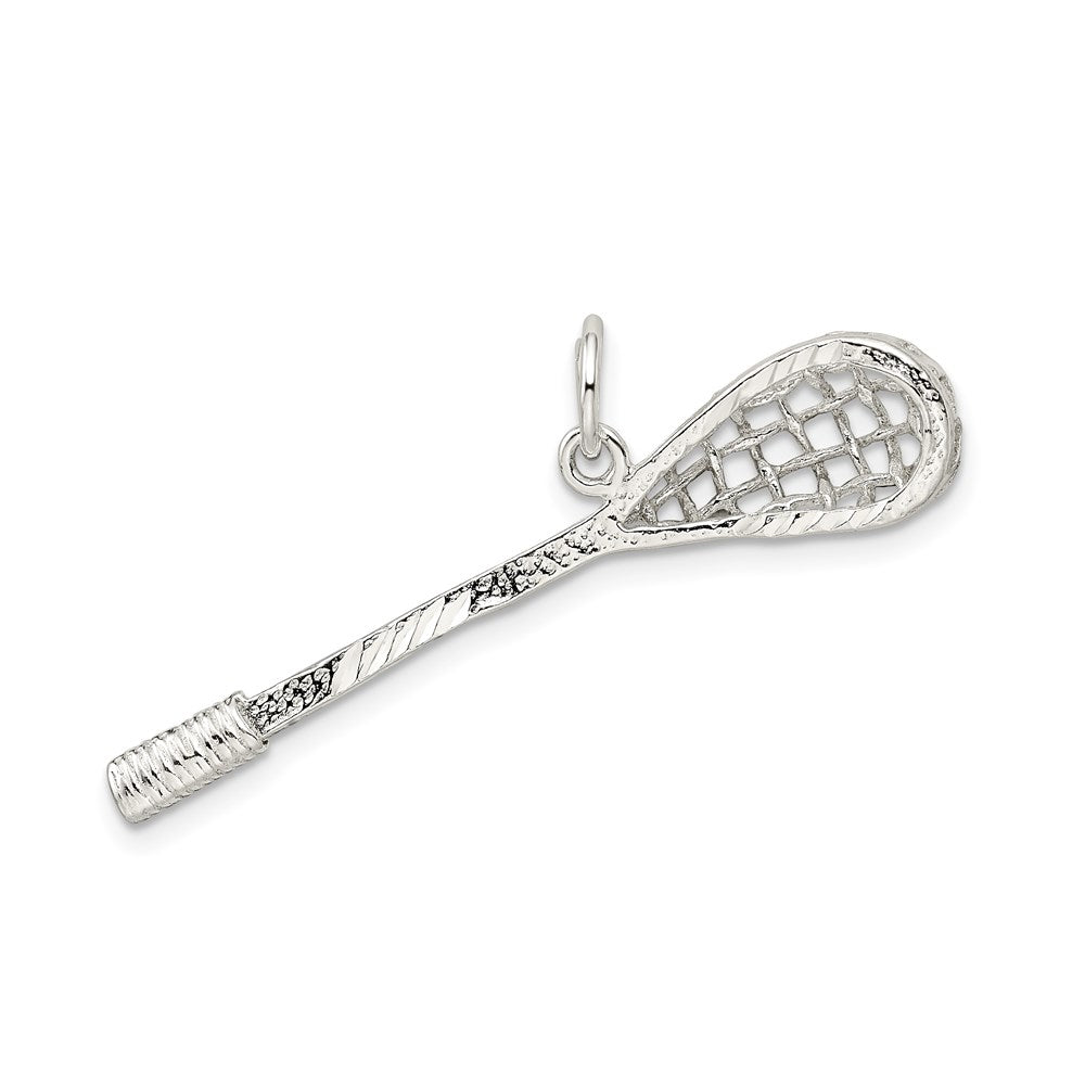 Sterlingsilber Poliert Lacrosse Anhänger