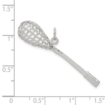 Sterlingsilber Poliert Lacrosse Anhänger