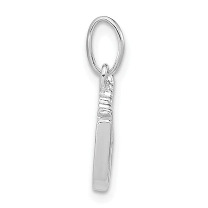 Sterlingsilber Poliert Eis Skate Charm