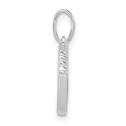 Sterlingsilber Poliert Eis Skate Charm