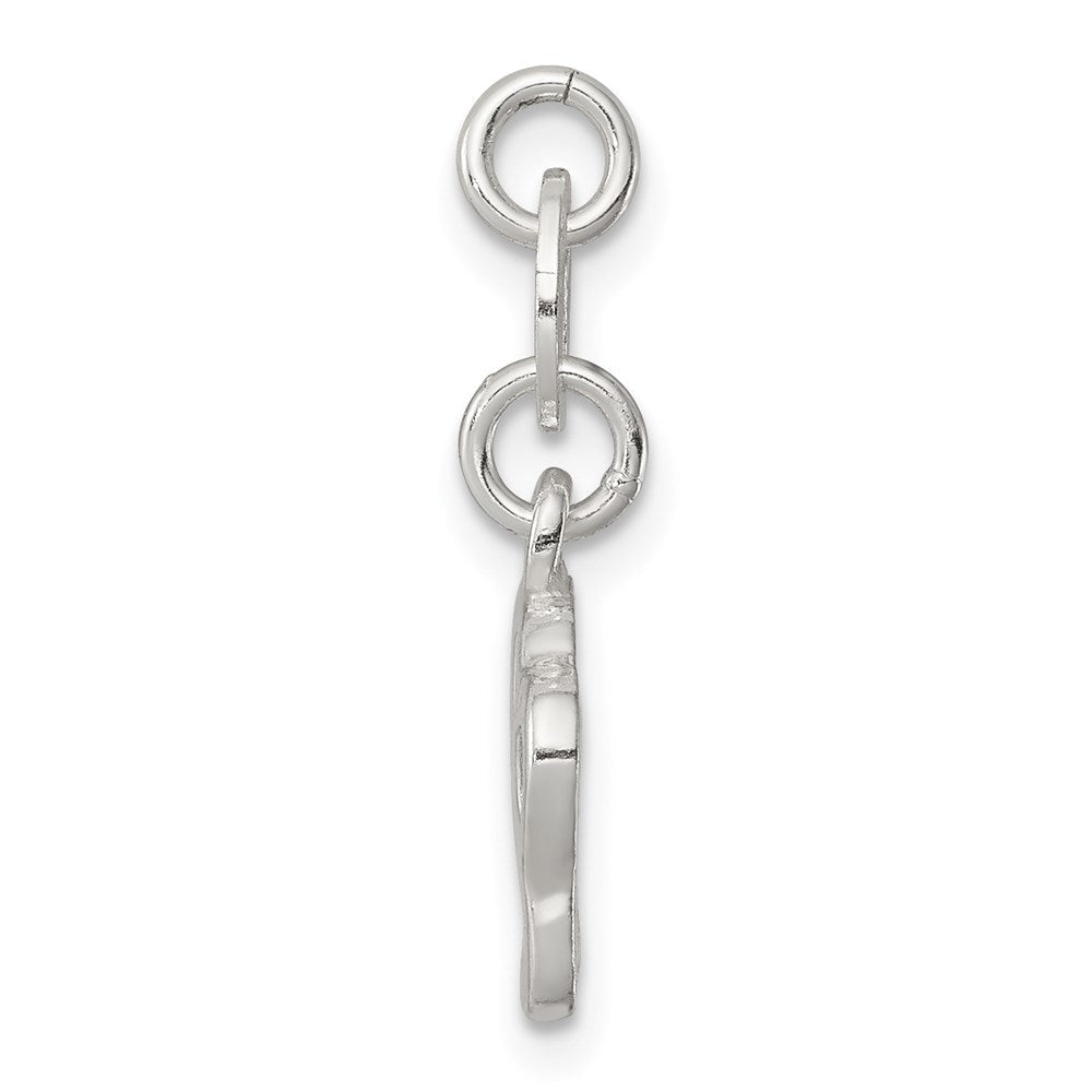 Sterlingsilber Poliert Paw Druck Charm