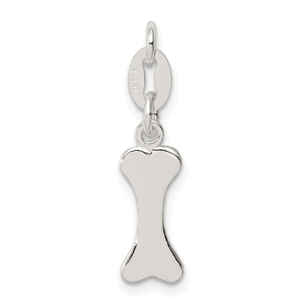 Sterlingsilber Poliert Hund Bone Charm