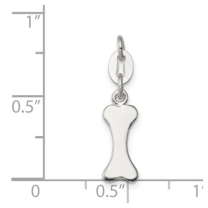 Sterlingsilber Poliert Hund Bone Charm