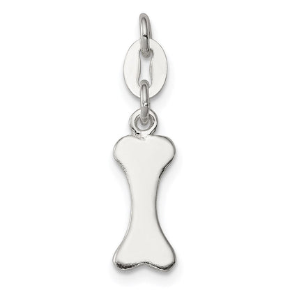 Sterlingsilber Poliert Hund Bone Charm
