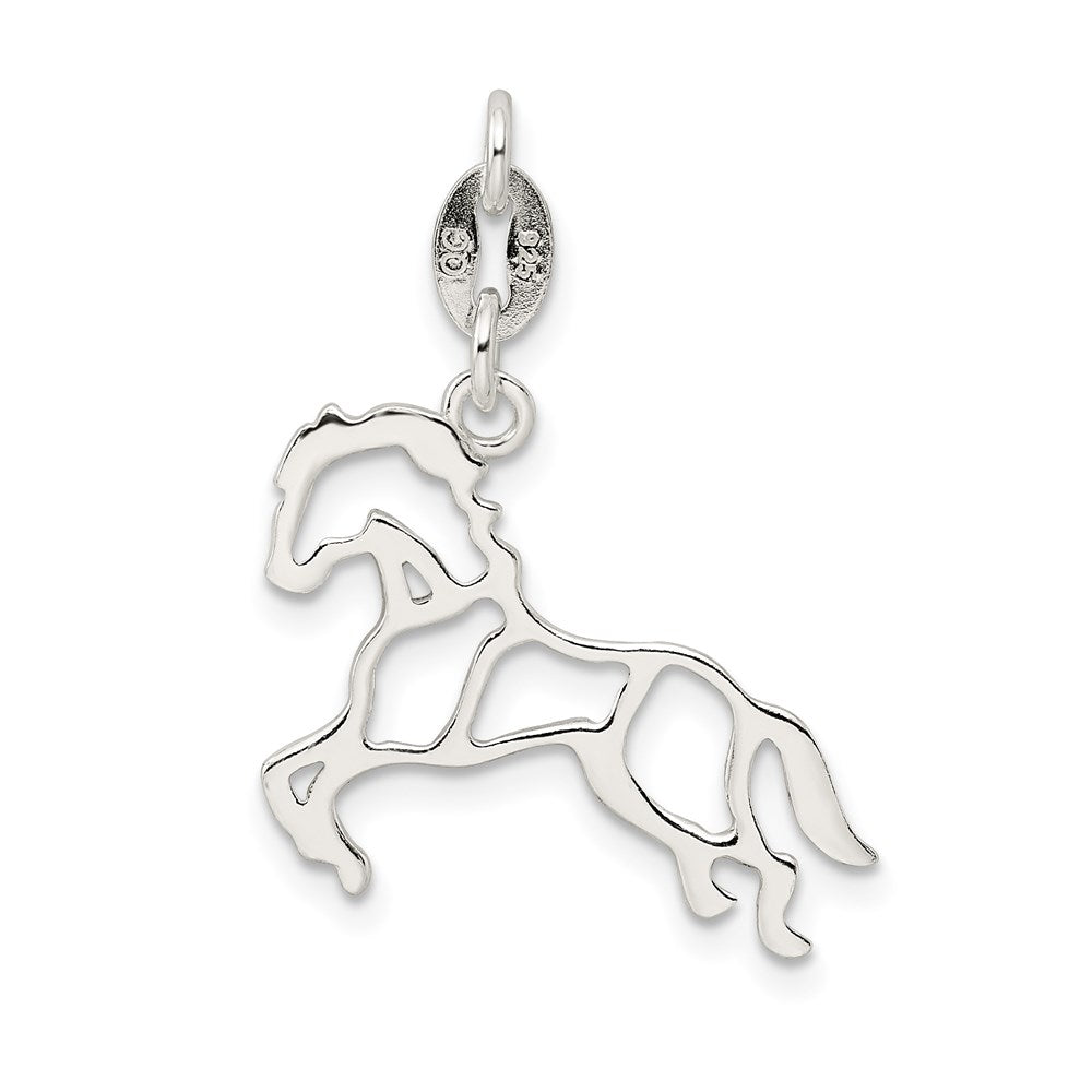 Sterlingsilber Poliert Pferd Charm