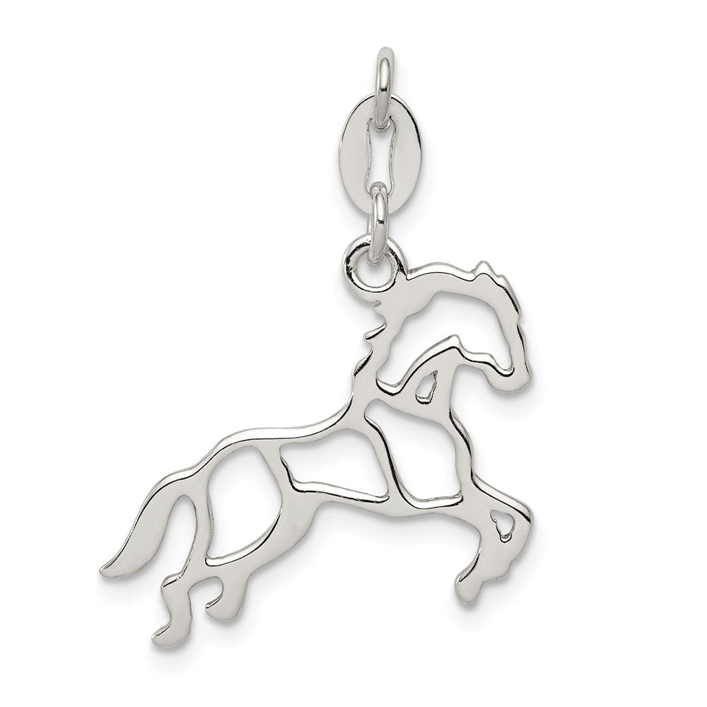 Sterlingsilber Poliert Pferd Charm