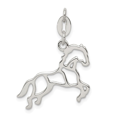 Sterlingsilber Poliert Pferd Charm