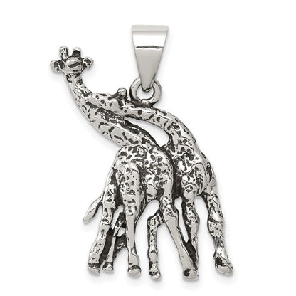 Sterlingsilber Antikisiert Giraffes Anhänger