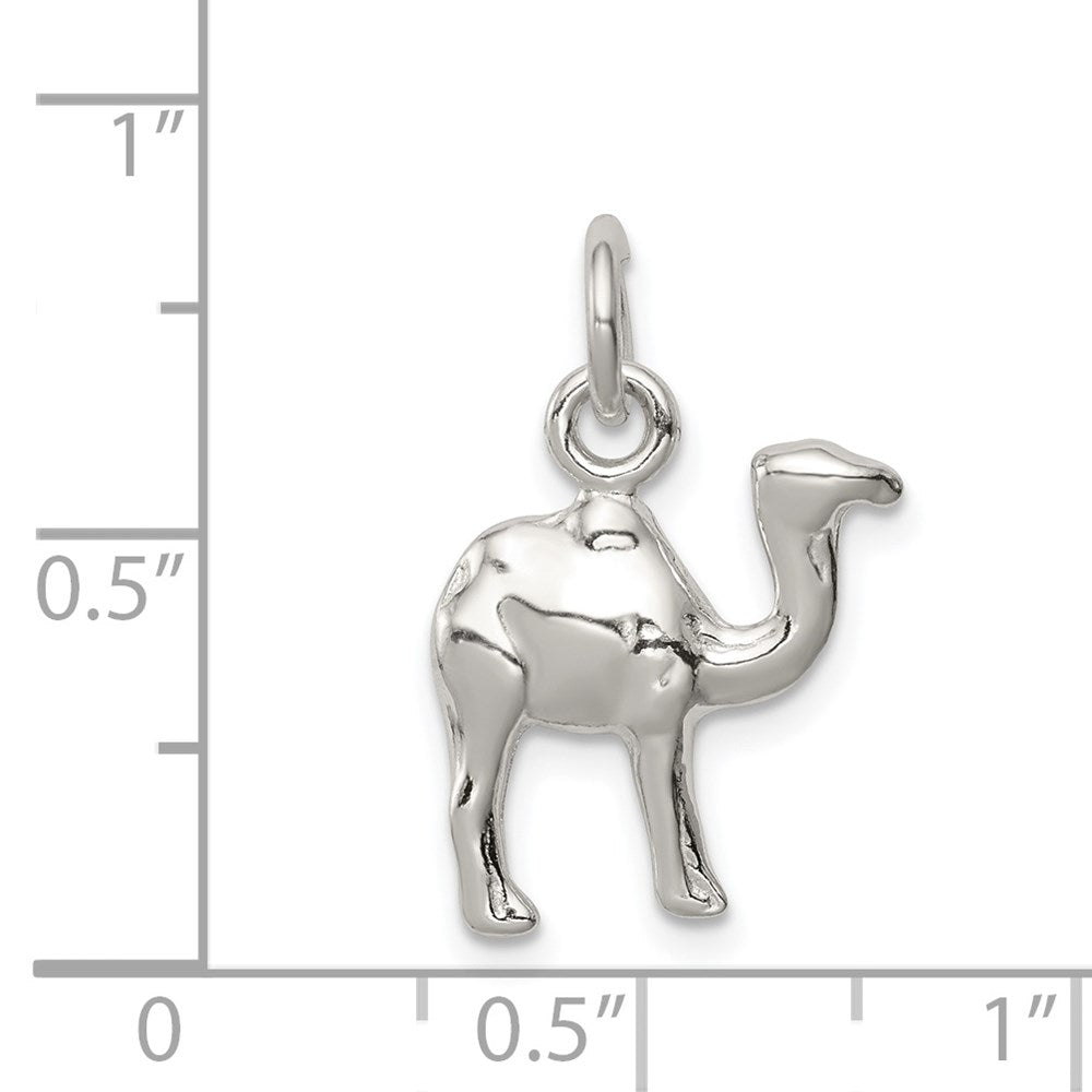 Sterlingsilber Poliert Mini 3-d Camel Wendbar Anhänger