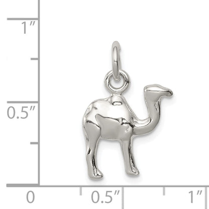Sterlingsilber Poliert Mini 3-d Camel Wendbar Anhänger