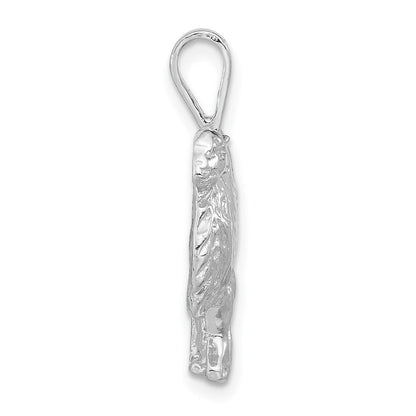 Sterlingsilber Poliert & Strukturiert Camel Kette Anhänger