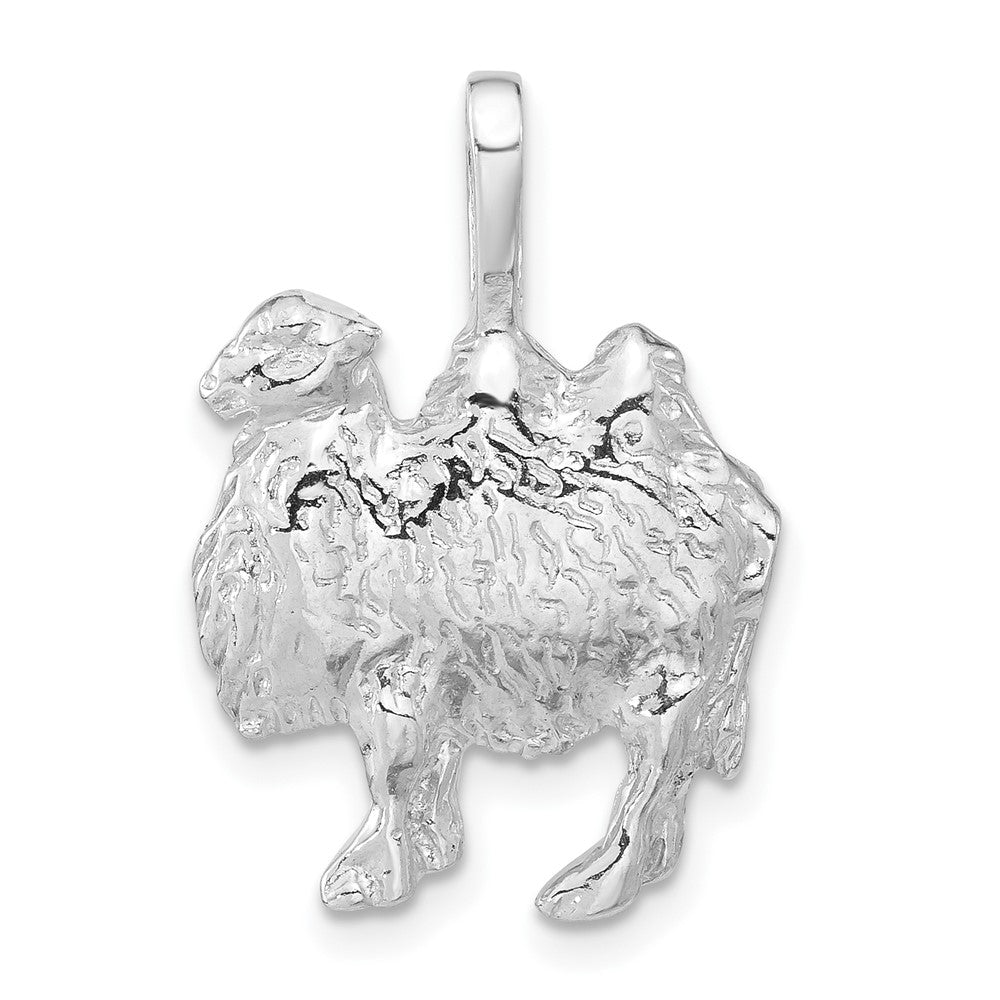 Sterlingsilber Poliert & Strukturiert Camel Kette Anhänger