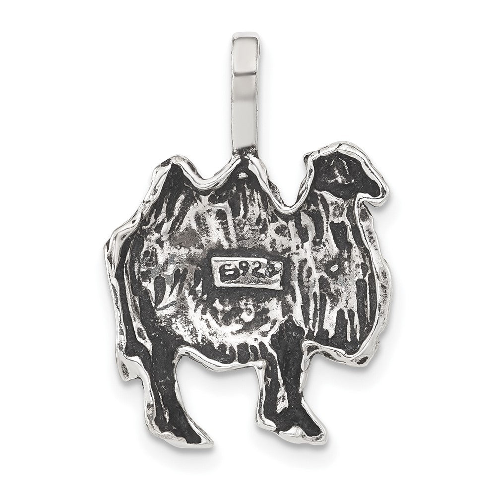 Sterlingsilber Antikisiert & Strukturiert Camel Kette Anhänger