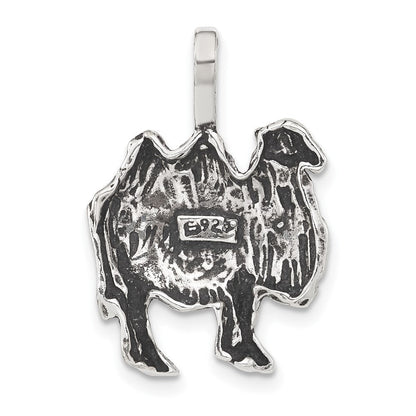 Sterlingsilber Antikisiert & Strukturiert Camel Kette Anhänger