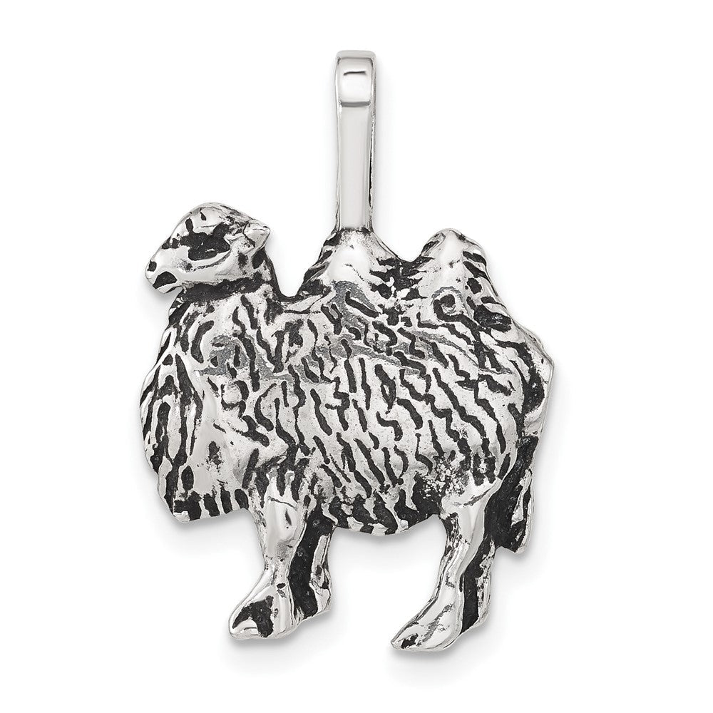 Sterlingsilber Antikisiert & Strukturiert Camel Kette Anhänger