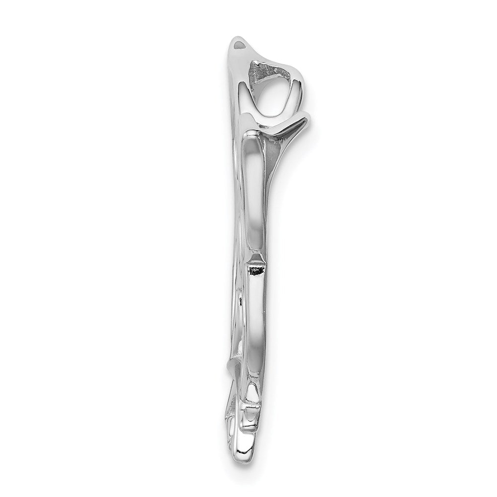 Sterlingsilber Rhodiniert Eule Kette Anhänger