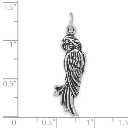 Sterlingsilber Poliert & Antikisiert Parrot Anhänger