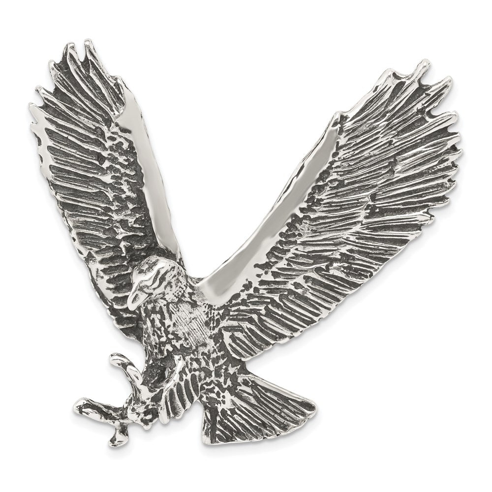 Sterlingsilber Antikisiert & Strukturiert Adler Kette Anhänger