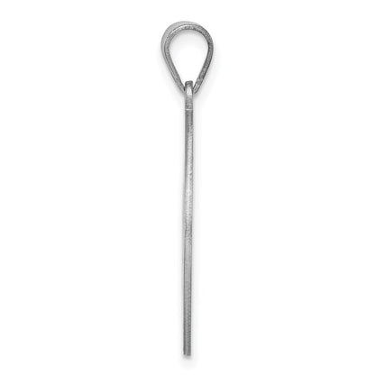 Sterlingsilber Rhodiniert Fantasie Schreibschrift Buchstabe B Initiale Anhänger