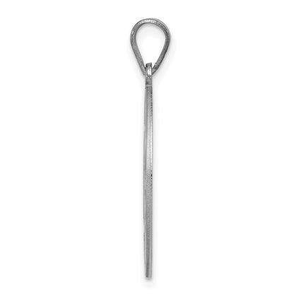 Sterlingsilber Rhodiniert Fantasie Schreibschrift Buchstabe C Initiale Anhänger