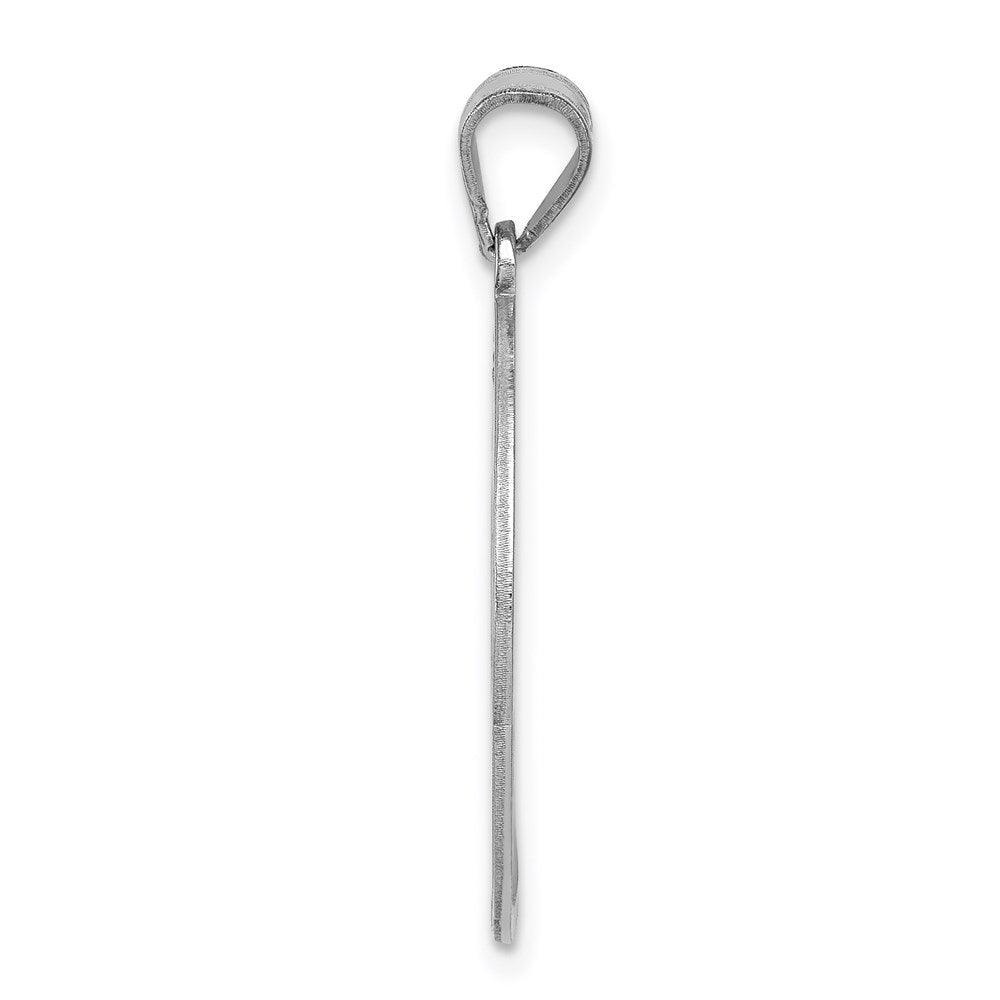 Sterlingsilber Rhodiniert Fantasie Schreibschrift Buchstabe S Initiale Anhänger