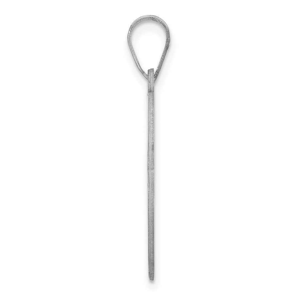 Sterlingsilber Rhodiniert Fantasie Schreibschrift Buchstabe V Initiale Anhänger