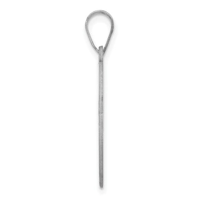 Sterlingsilber Rhodiniert Fantasie Schreibschrift Buchstabe V Initiale Anhänger