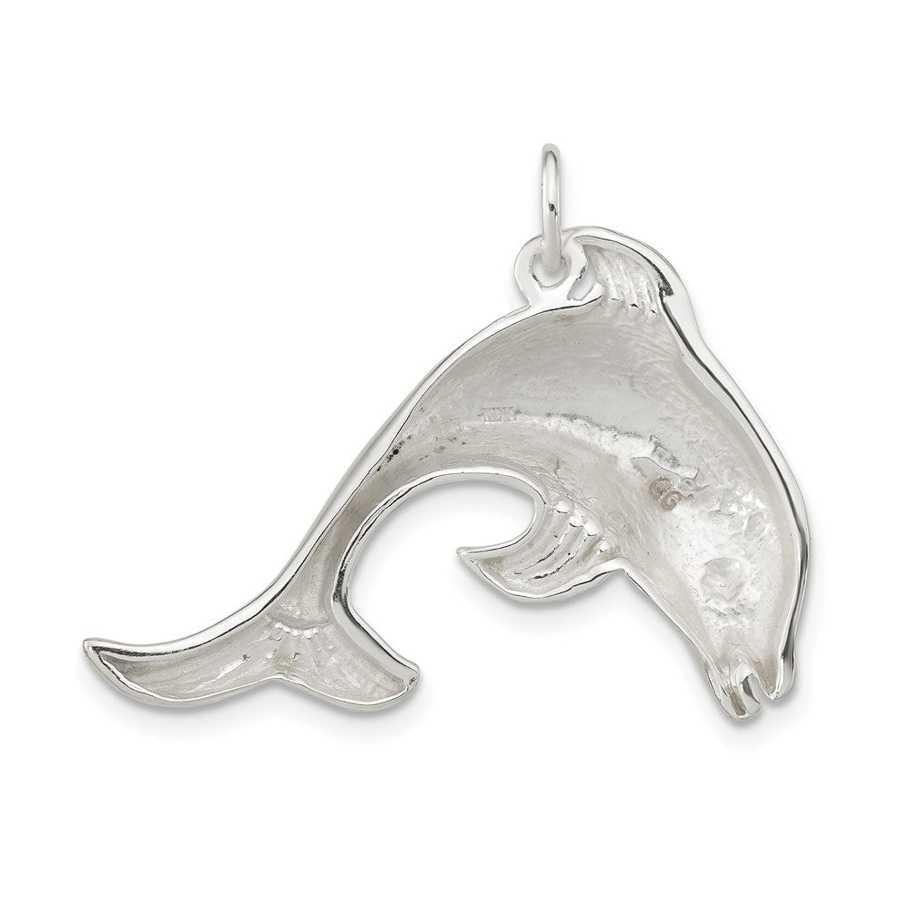 Sterlingsilber Poliert Delfin Charm