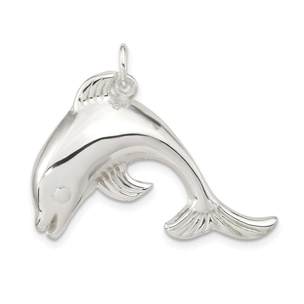 Sterlingsilber Poliert Delfin Charm