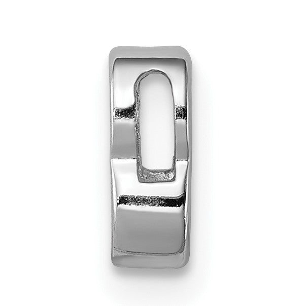 Sterlingsilber Silverrhodium-beschichtet Zirkonia Buchstabe B Initiale Anhänger Charm