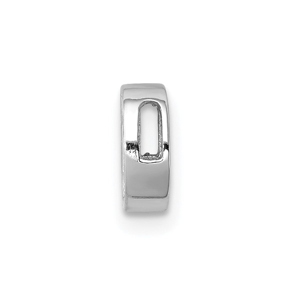 Sterlingsilber Rhodiniert Zirkonia Buchstabe D Initiale Anhänger Charm