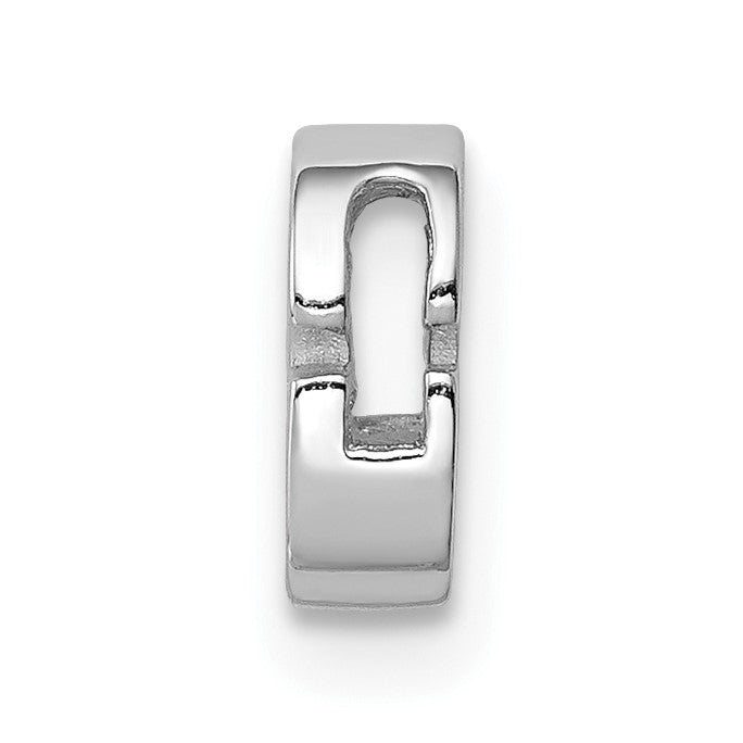 Sterlingsilber Rhodiniert Zirkonia Buchstabe G Initiale Anhänger Charm
