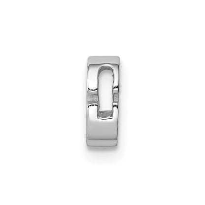 Sterlingsilber Rhodiniert Zirkonia Buchstabe G Initiale Anhänger Charm