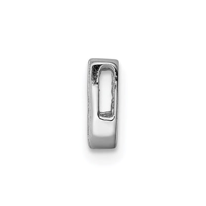 Sterlingsilber Rhodiniert Zirkonia Buchstabe H Initiale Anhänger Charm