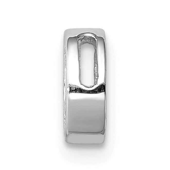 Sterlingsilber Rhodiniert Zirkonia Buchstabe O Initiale Anhänger Charm