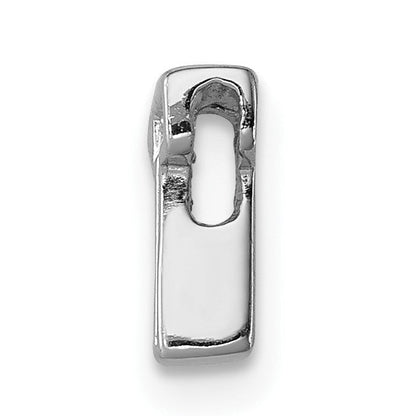 Sterlingsilber Rhodiniert Zirkonia Buchstabe T Initiale Anhänger Charm
