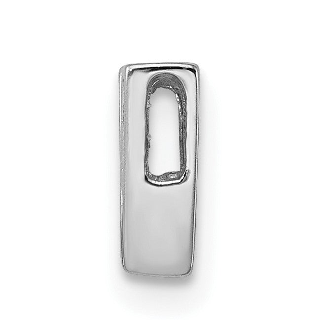 Sterlingsilber Rhodiniert Zirkonia Buchstabe V Initiale Anhänger Charm