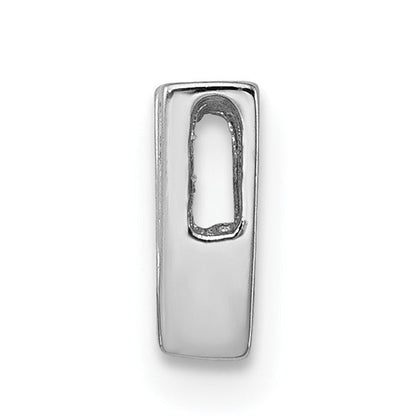 Sterlingsilber Rhodiniert Zirkonia Buchstabe V Initiale Anhänger Charm