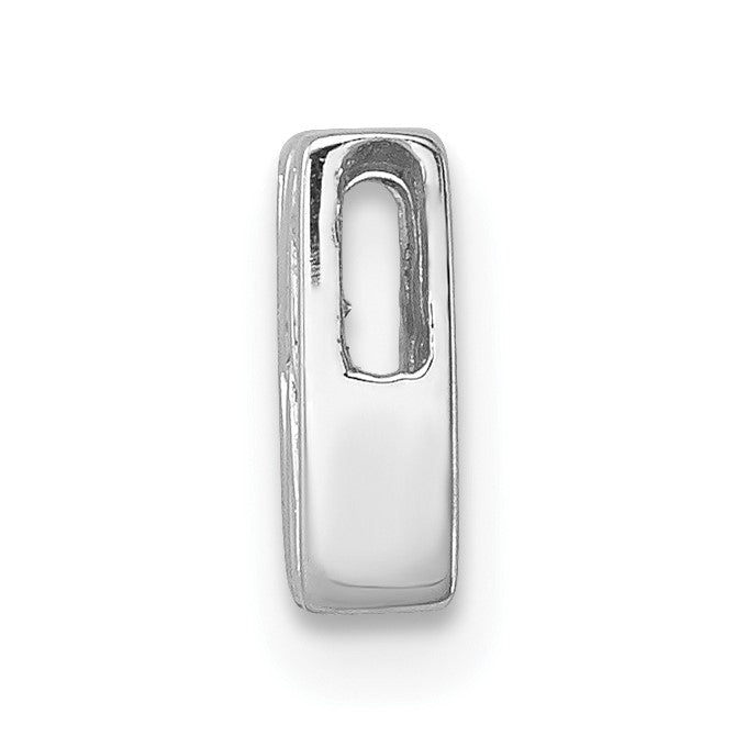Sterlingsilber Rhodiniert Zirkonia Buchstabe W Initiale Anhänger Charm