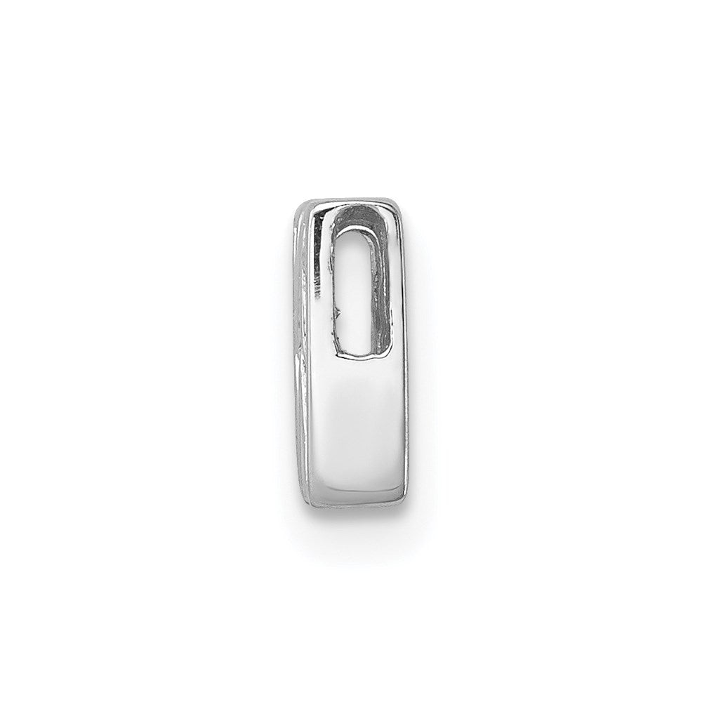 Sterlingsilber Rhodiniert Zirkonia Buchstabe W Initiale Anhänger Charm