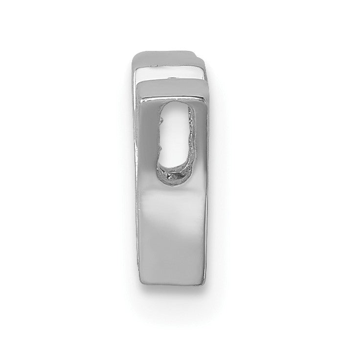 Sterlingsilber Rhodiniert Zirkonia Buchstabe Y Initiale Anhänger Charm