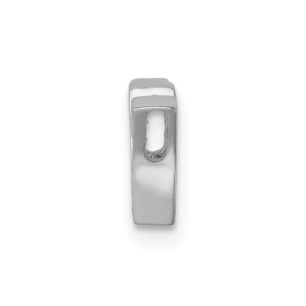 Sterlingsilber Rhodiniert Zirkonia Buchstabe Y Initiale Anhänger Charm