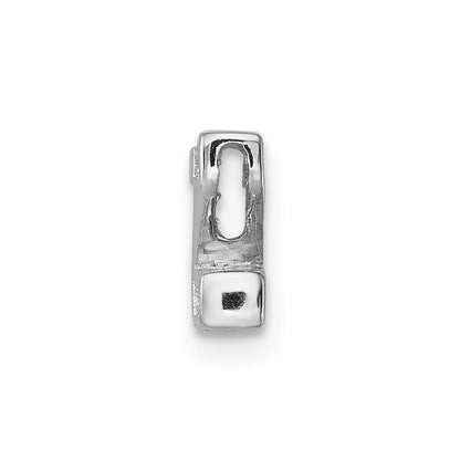 Sterlingsilber Rhodiniert Zirkonia Buchstabe Z Initiale Anhänger Charm