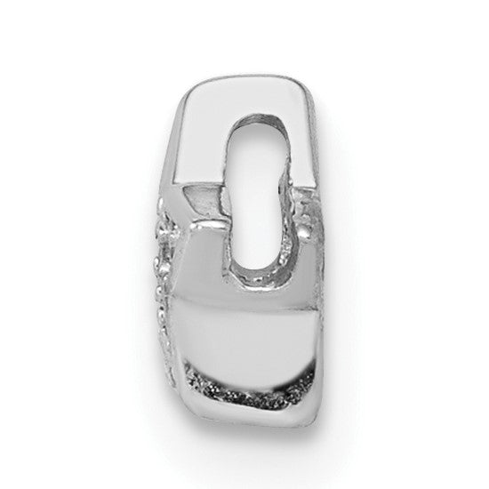 Sterlingsilber Notes Rhodiniert Zirkonia Stern Anhänger Charm