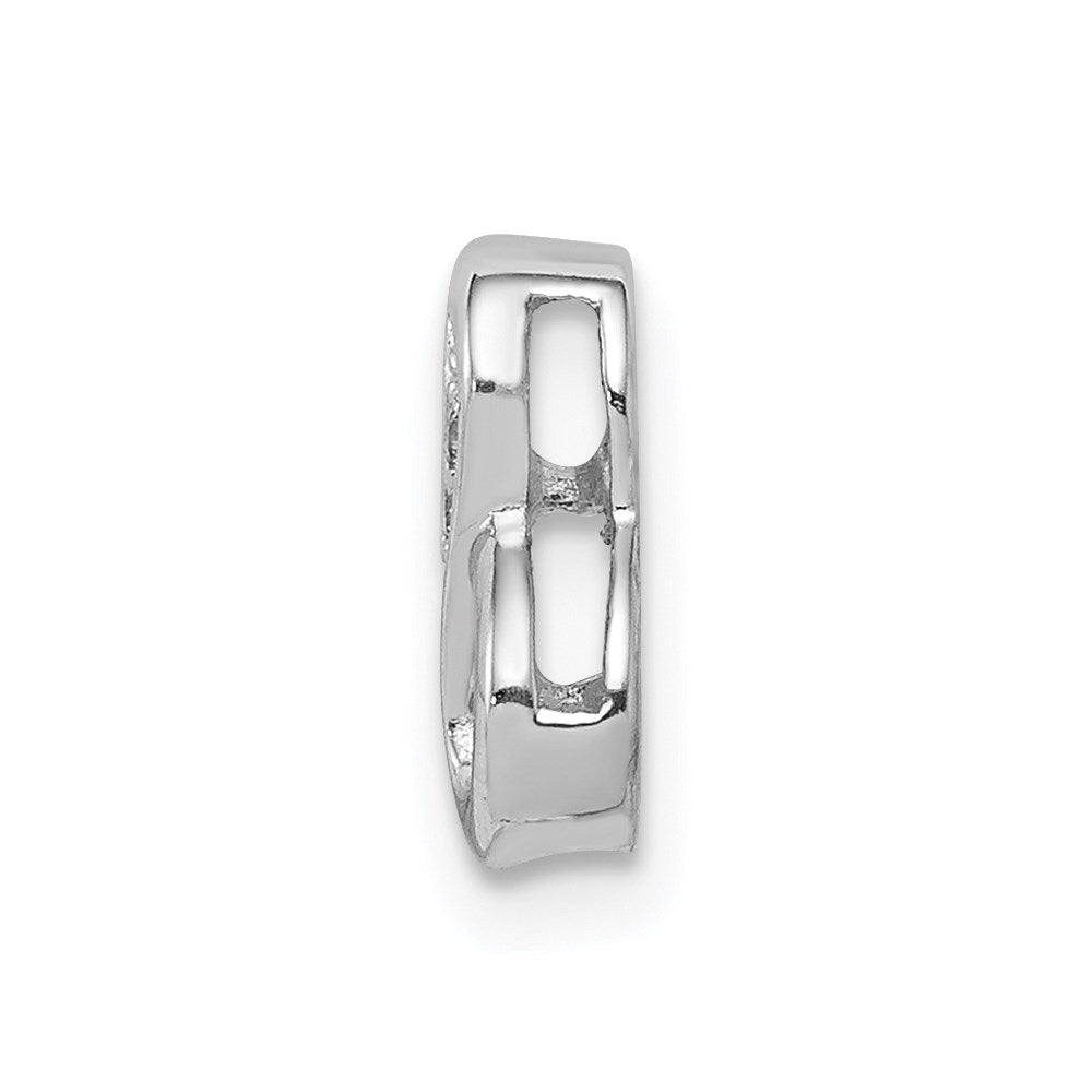 Sterlingsilber Notes Rhodiniert Zirkonia Unendlichkeit Anhänger Charm