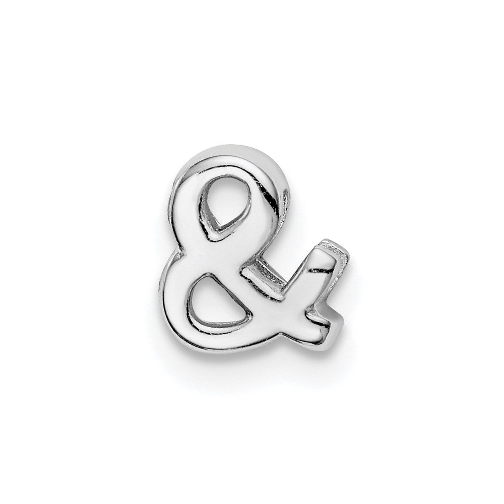 Sterlingsilber Notes Rhodiniert Ampersand Anhänger Charm