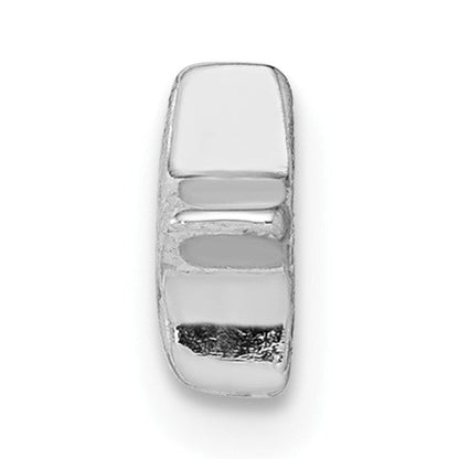 Sterlingsilber Notes Rhodiniert Stern Anhänger Charm
